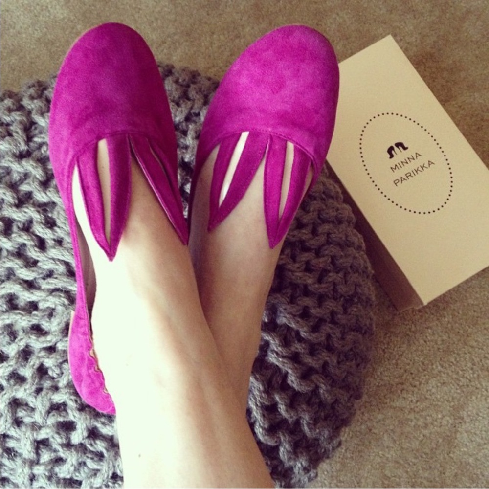 Minna Parikka suede bunny flats